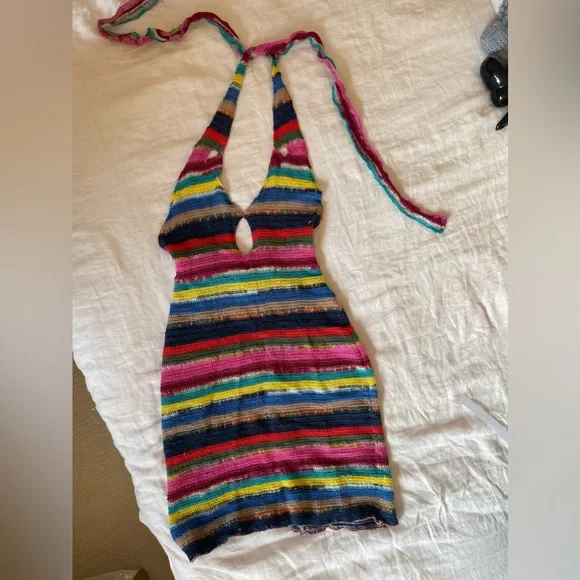 Misaeie crotchet dress rainbow - Picture 2 of 7